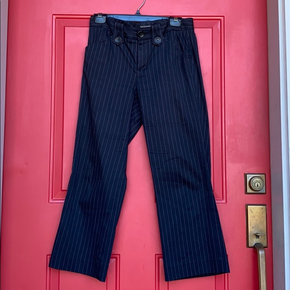 Banana Republic stretch pink pinstripe capris